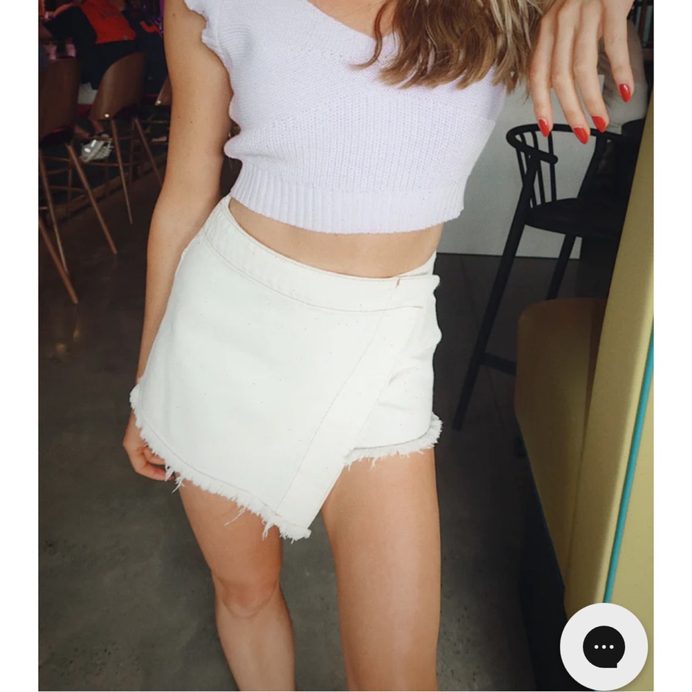 White Skort